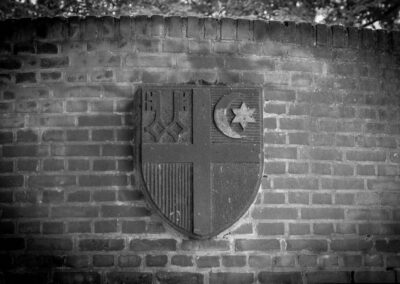 Kempener Stadtwappen am Burgturm